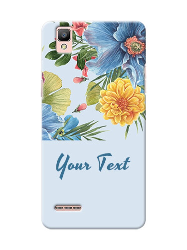 Custom Oppo F1 Custom Phone Cases: Stunning Watercolored Flowers Painting Design