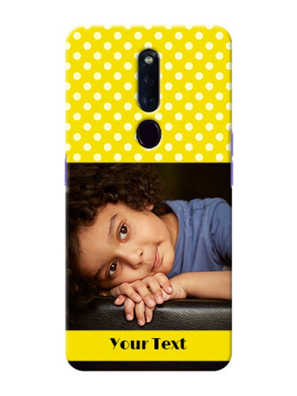 Custom Oppo F11 Pro Custom Mobile Covers: Bright Yellow Case Design