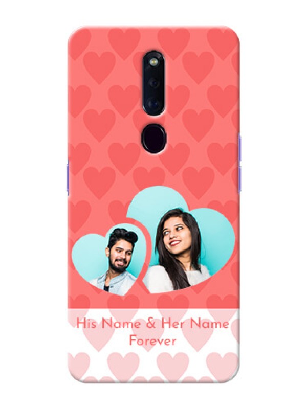 Custom Oppo F11 Pro personalized phone covers: Couple Pic Upload Design