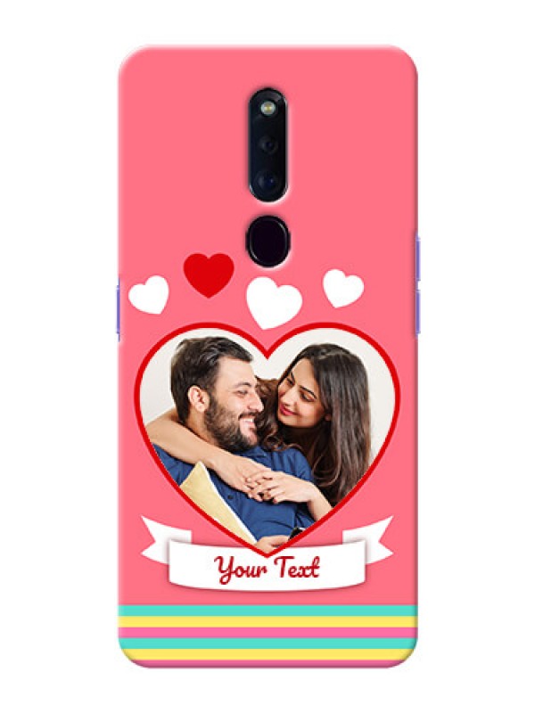 Custom Oppo F11 Pro Personalised mobile covers: Love Doodle Design