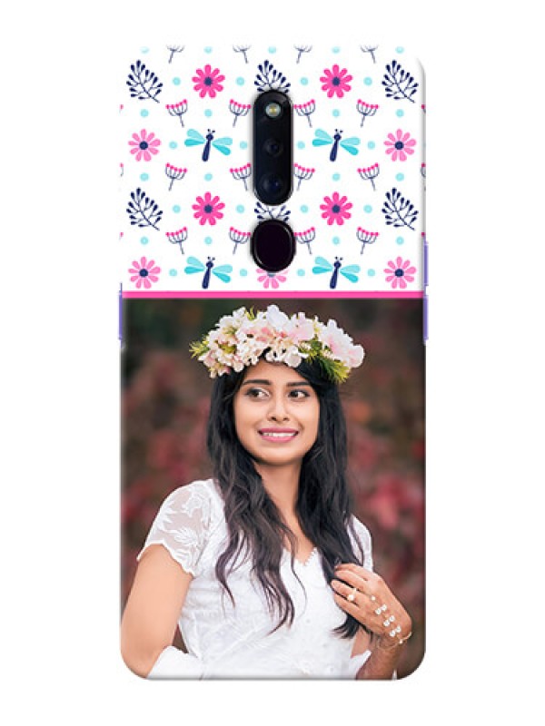 Custom Oppo F11 Pro Mobile Covers: Colorful Flower Design
