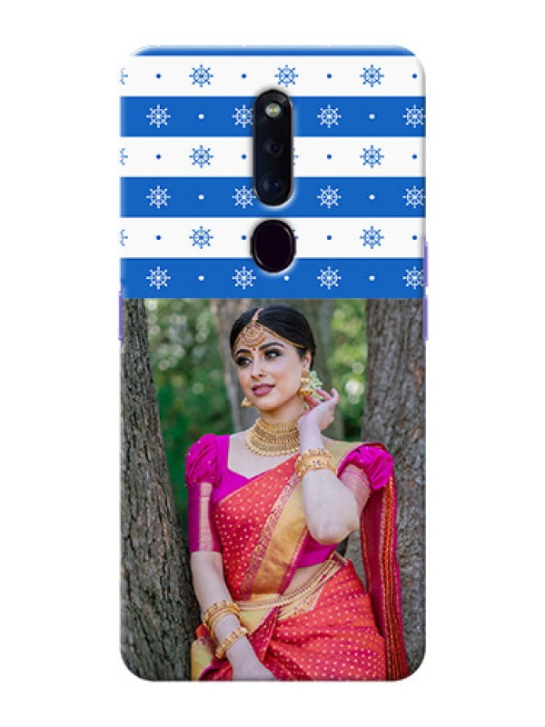Custom Oppo F11 Pro custom mobile covers: Snow Pattern Design