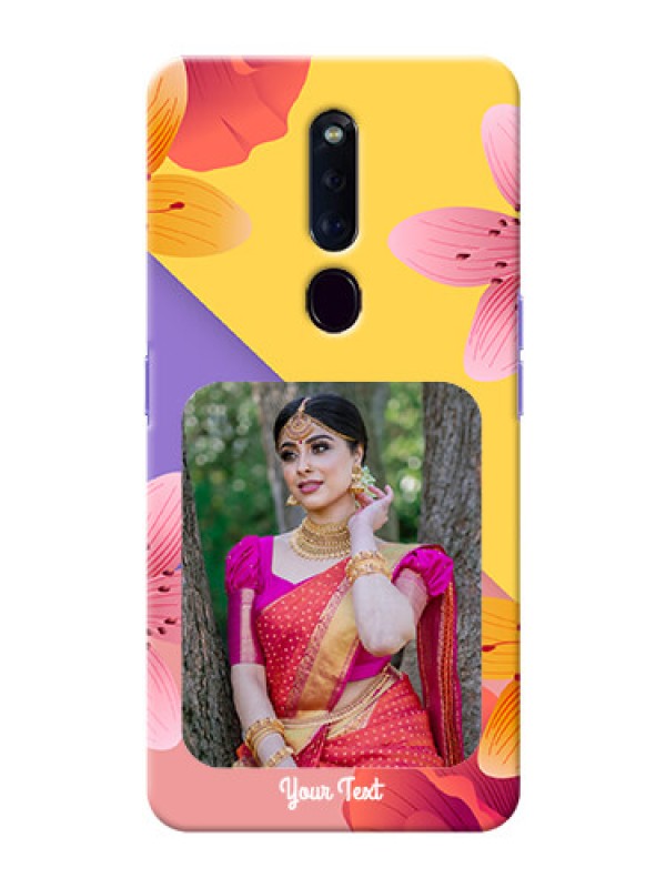 Custom Oppo F11 Pro Mobile Covers: 3 Image With Vintage Floral Design