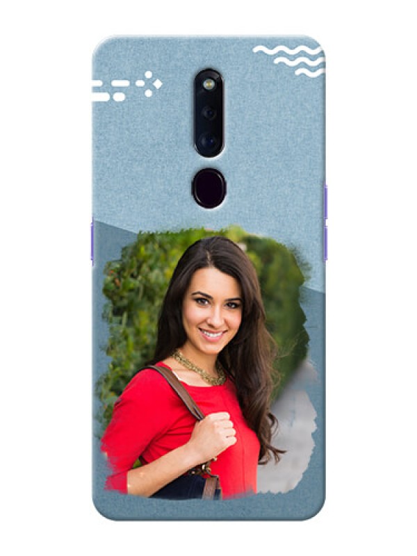 Custom Oppo F11 Pro custom mobile phone covers: Grunge Line Art Design