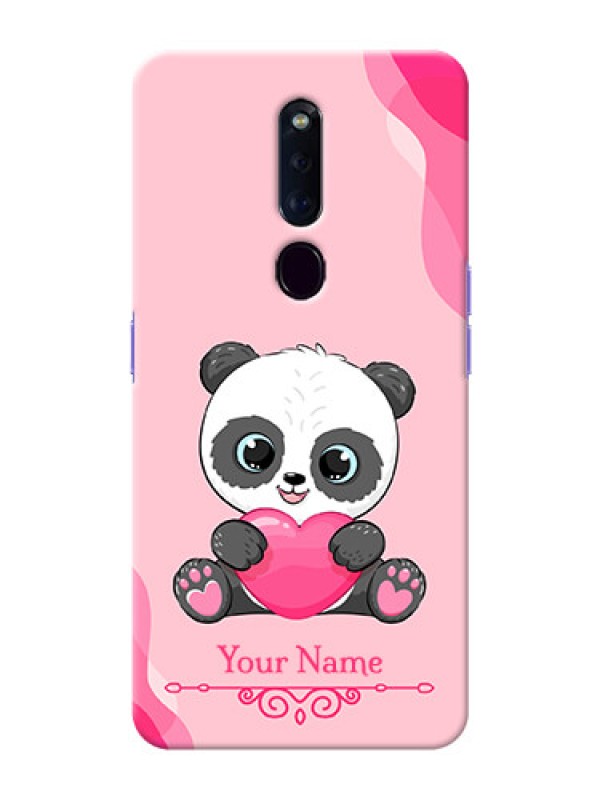 Custom Oppo F11 Pro Mobile Back Covers: Cute Panda Design
