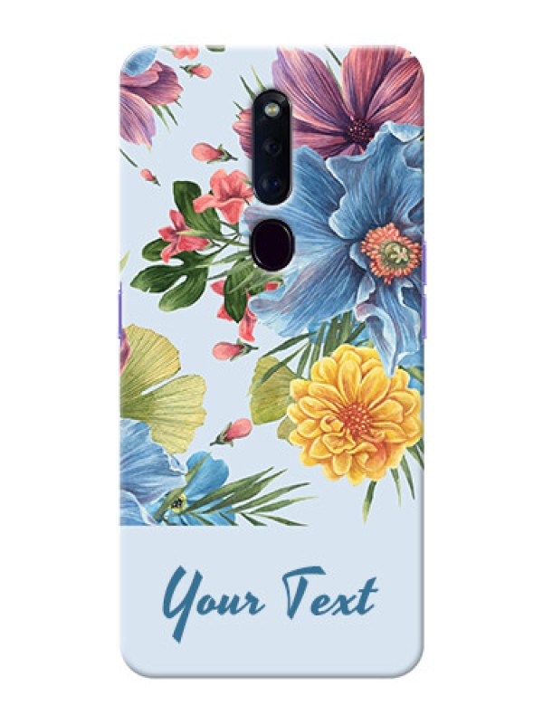 Custom Oppo F11 Pro Custom Phone Cases: Stunning Watercolored Flowers Painting Design