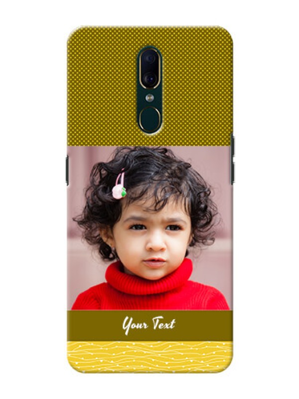 Custom Oppo F11 custom mobile back covers: Simple Green Color Design