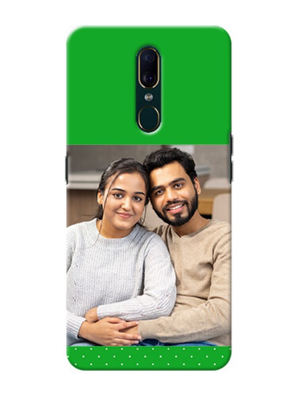 Custom Oppo F11 Personalised mobile covers: Green Pattern Design