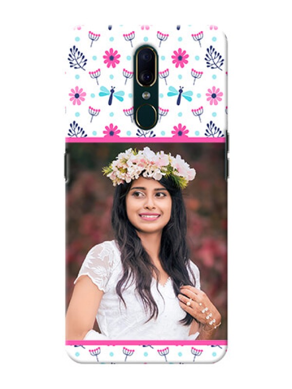 Custom Oppo F11 Mobile Covers: Colorful Flower Design