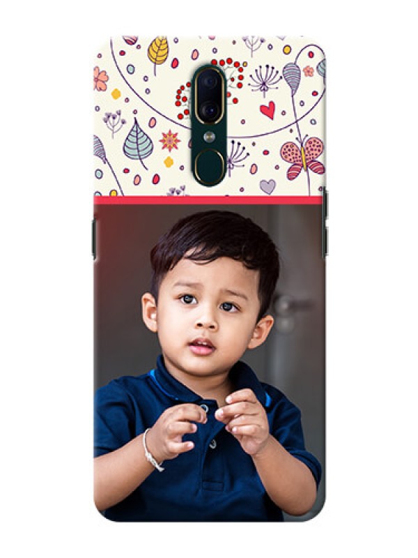 Custom Oppo F11 phone back covers: Premium Floral Design