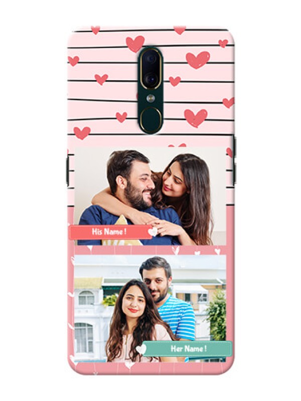 Custom Oppo F11 custom mobile covers: Photo with Heart Design