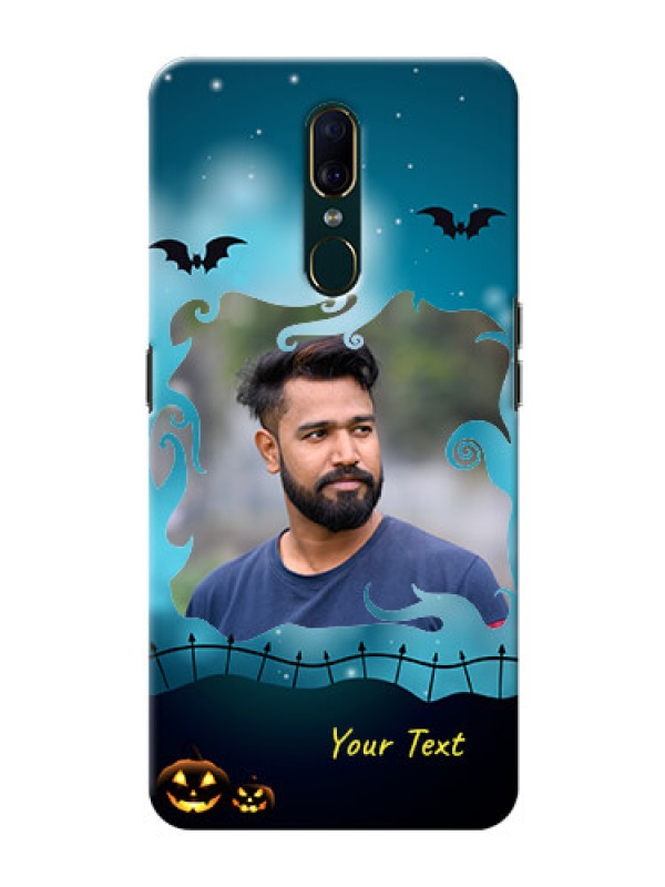 Custom Oppo F11 Personalised Phone Cases: Halloween frame design