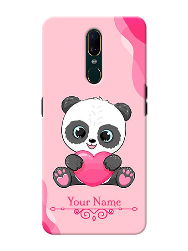 Custom Oppo F11 Mobile Back Covers: Cute Panda Design