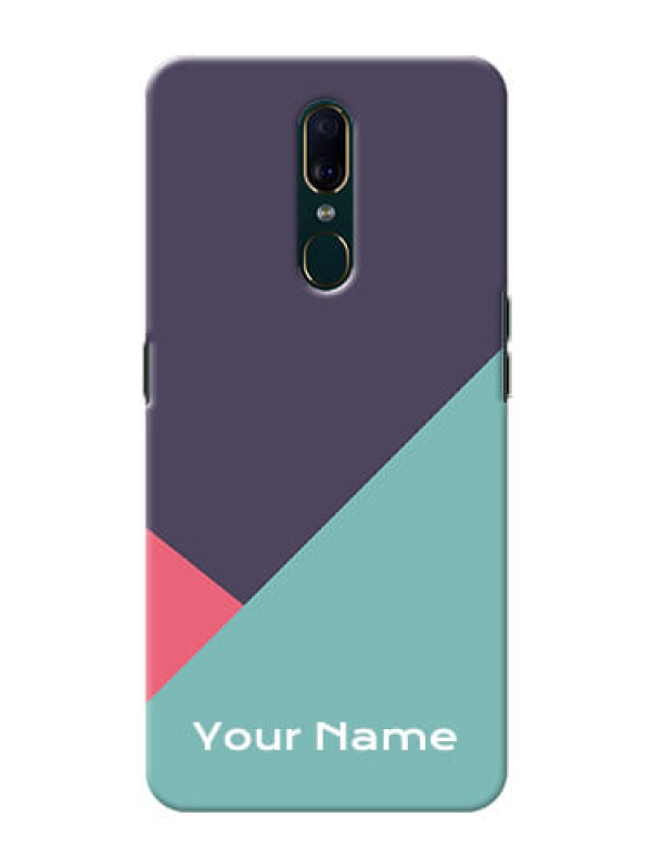 Custom Oppo F11 Custom Phone Cases: Tri Color abstract Design