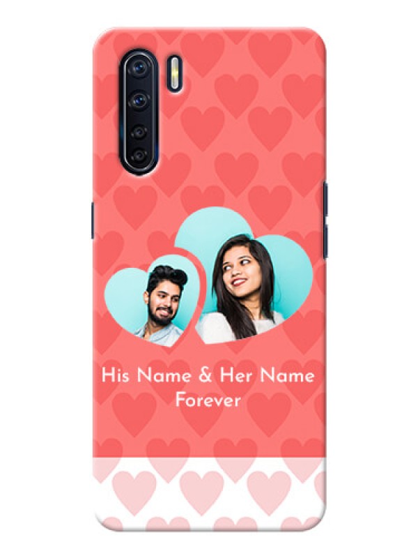 Custom Oppo F15 personalized phone covers: Couple Pic Upload Design