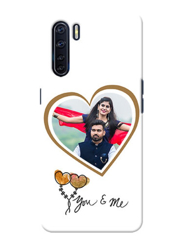 Custom Oppo F15 customized phone cases: You & Me Design