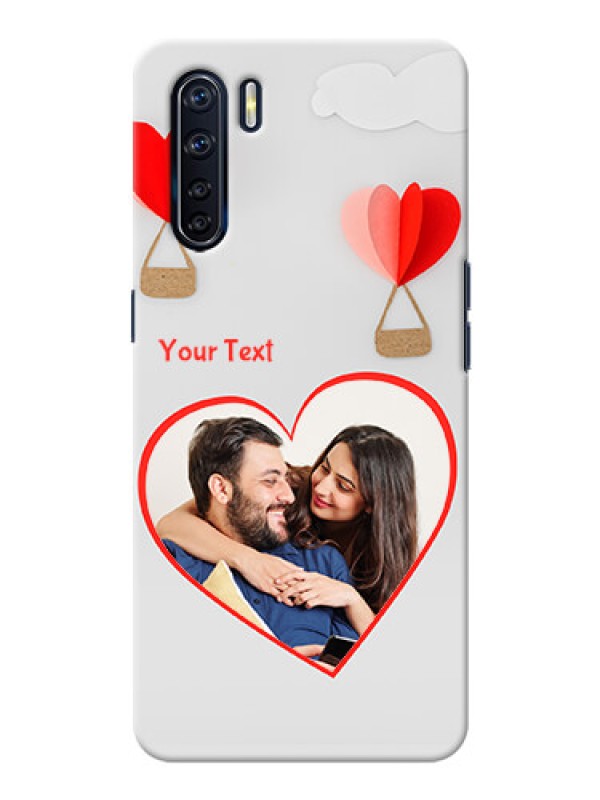 Custom Oppo F15 Phone Covers: Parachute Love Design