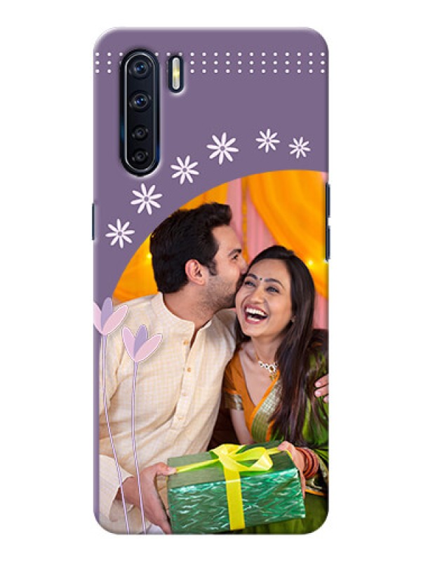 Custom Oppo F15 Phone covers for girls: lavender flowers design 