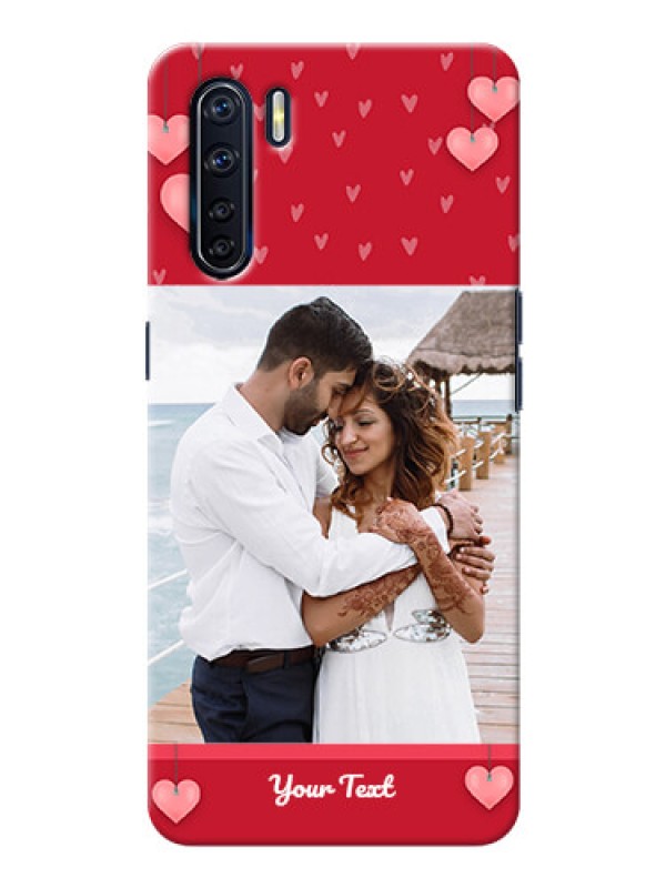 Custom Oppo F15 Mobile Back Covers: Valentines Day Design