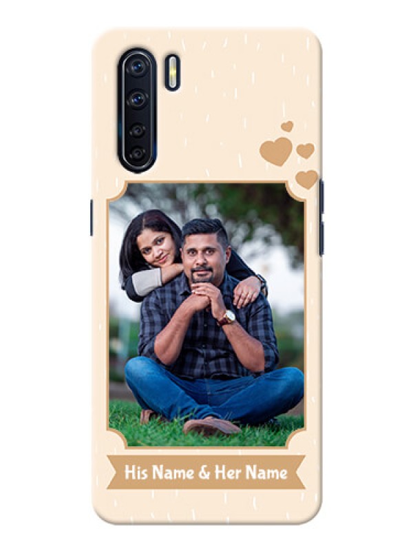 Custom Oppo F15 mobile phone cases with confetti love design 