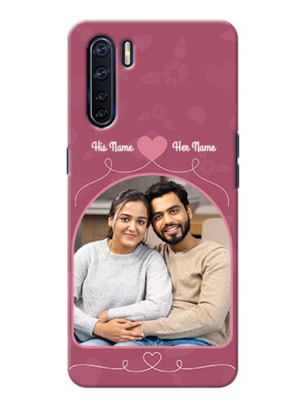 Custom Oppo F15 mobile phone covers: Love Floral Design