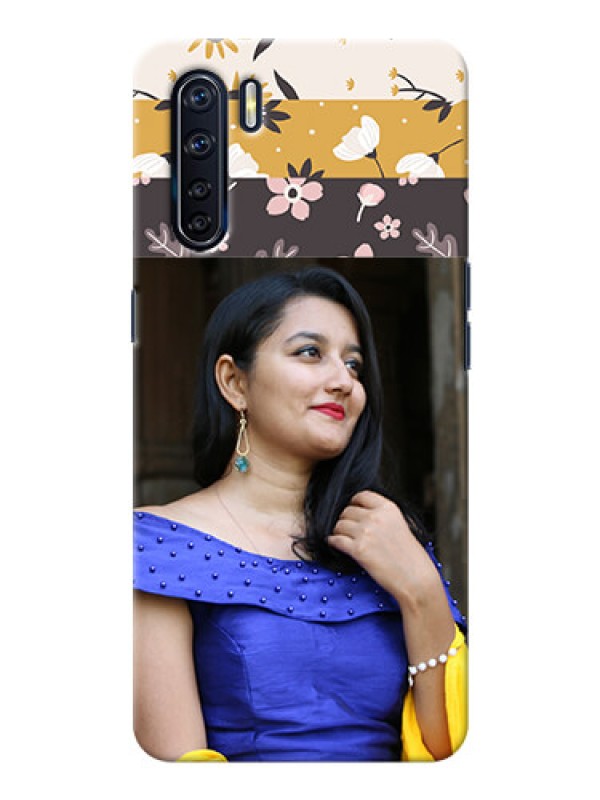 Custom Oppo F15 mobile cases online: Stylish Floral Design
