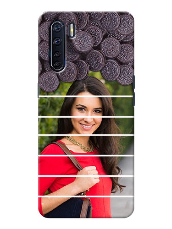 Custom Oppo F15 Custom Mobile Covers with Oreo Biscuit Design