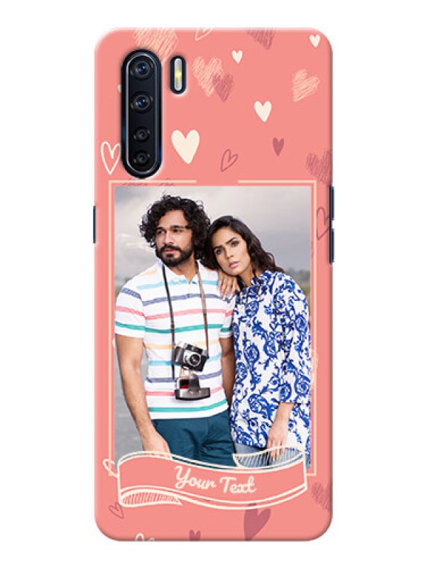 Custom Oppo F15 custom mobile phone cases: love doodle art Design