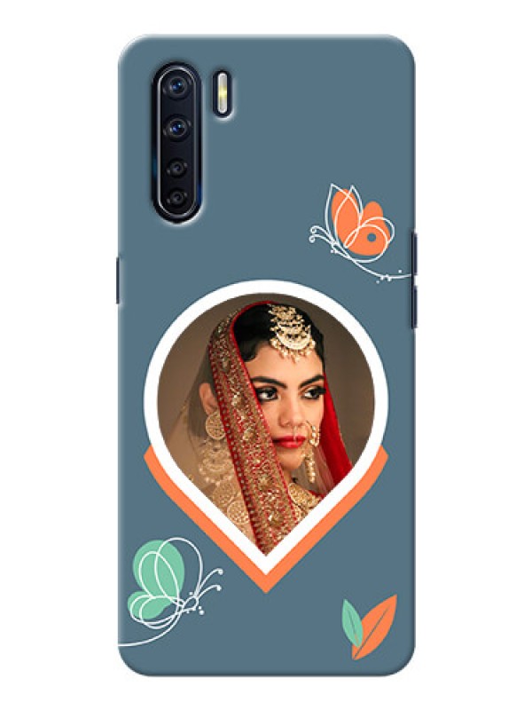 Custom Oppo F15 Custom Mobile Case with Droplet Butterflies Design