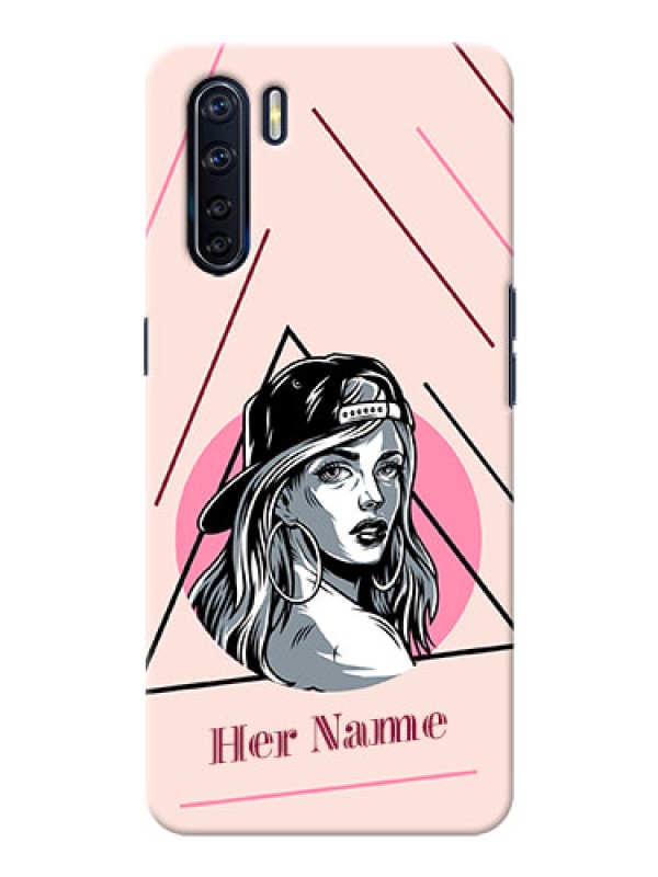 Custom Oppo F15 Custom Phone Cases: Rockstar Girl Design