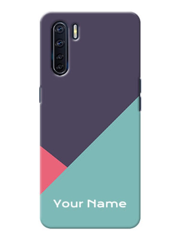 Custom Oppo F15 Custom Phone Cases: Tri Color abstract Design