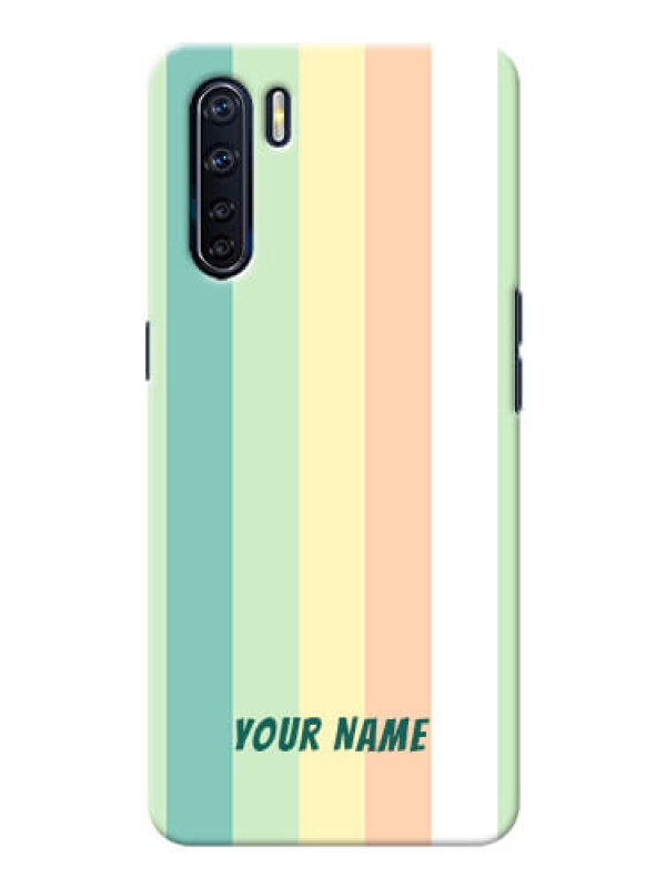 Custom Oppo F15 Back Covers: Multi-colour Stripes Design