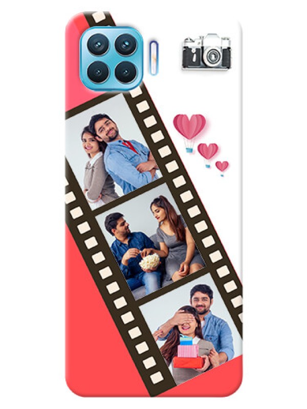 Custom Oppo F17 Pro custom phone covers: 3 Image Holder with Film Reel