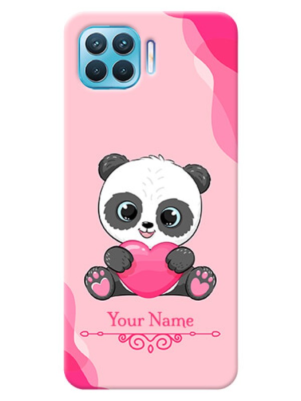 Custom Oppo F17 Pro Mobile Back Covers: Cute Panda Design
