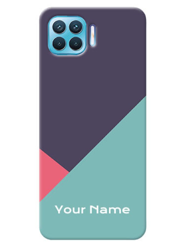 Custom Oppo F17 Pro Custom Phone Cases: Tri Color abstract Design