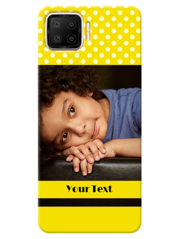 Custom Oppo F17 Custom Mobile Covers: Bright Yellow Case Design