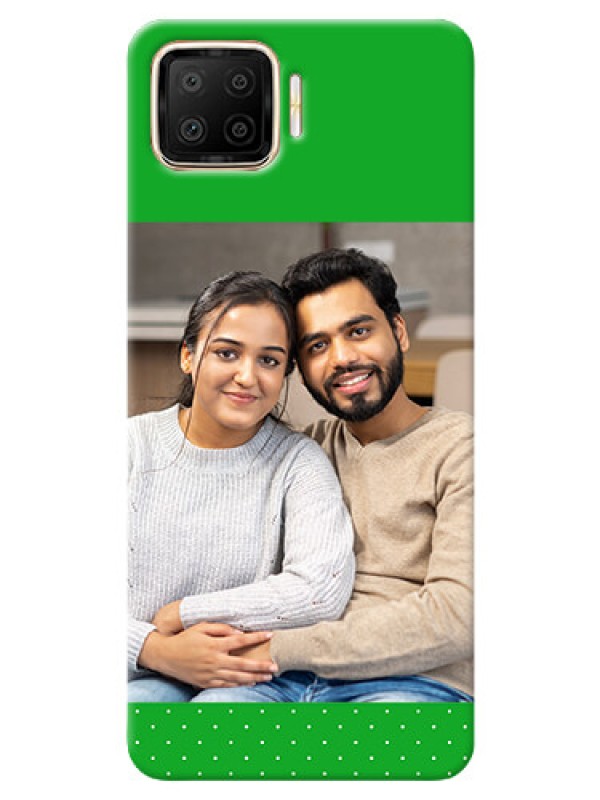 Custom Oppo F17 Personalised mobile covers: Green Pattern Design