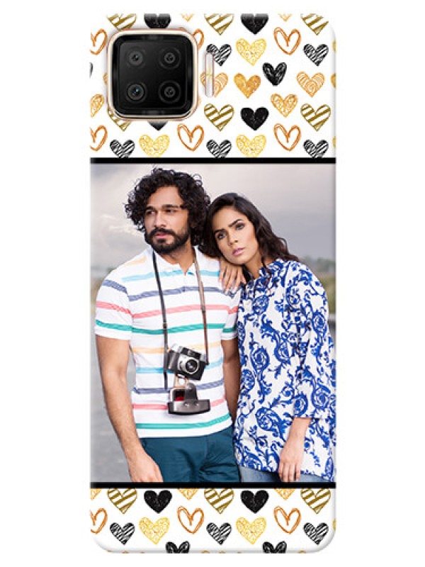Custom Oppo F17 Personalized Mobile Cases: Love Symbol Design
