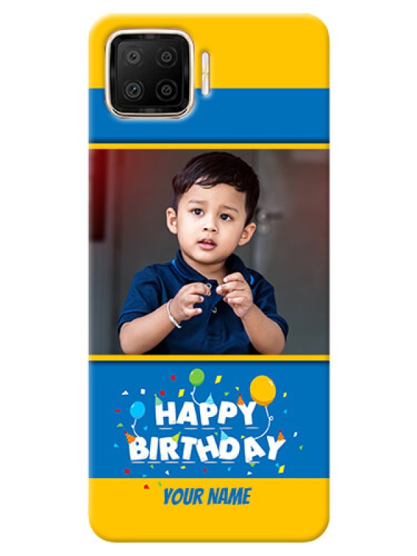 Custom Oppo F17 Mobile Back Covers Online: Birthday Wishes Design