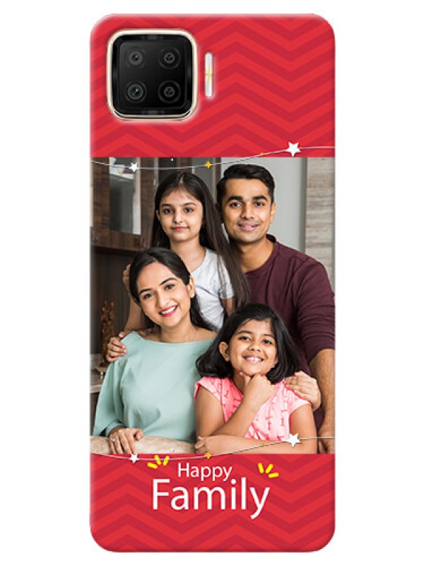 Custom Oppo F17 customized phone cases: Happy Family Design