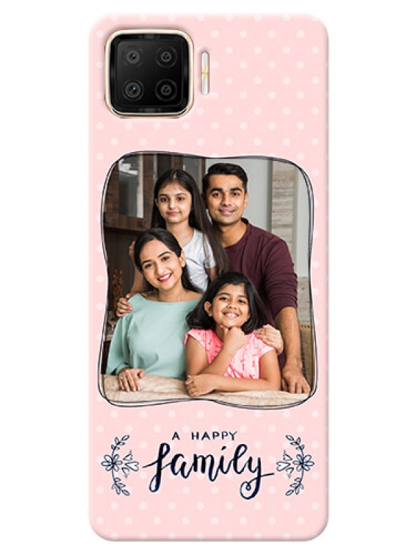 Custom Oppo F17 Personalized Phone Cases: Family with Dots Design