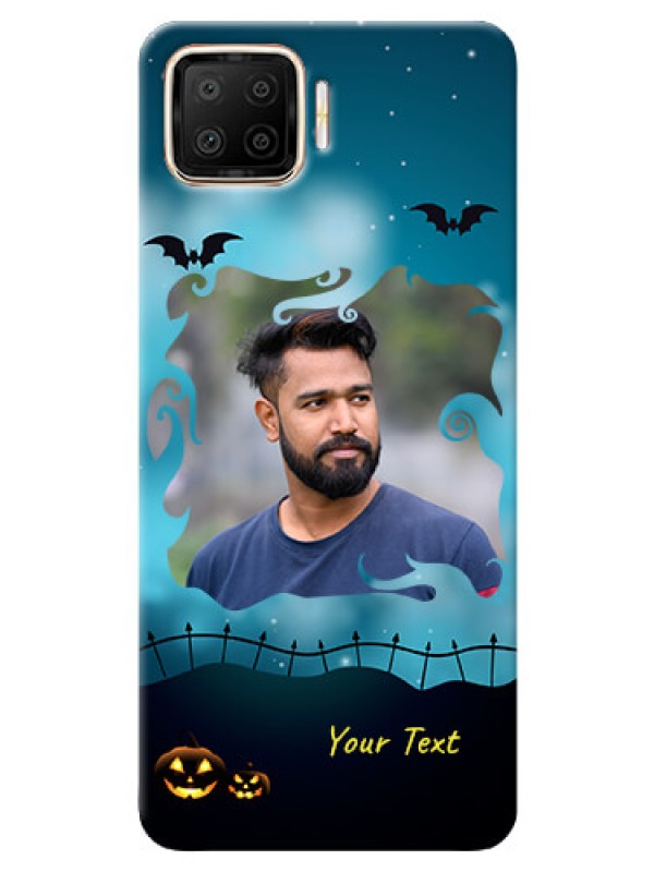 Custom Oppo F17 Personalised Phone Cases: Halloween frame design