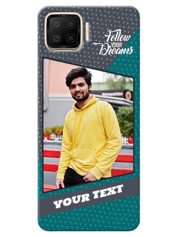Custom Oppo F17 Back Covers: Background Pattern Design with Quote