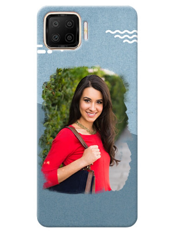 Custom Oppo F17 custom mobile phone covers: Grunge Line Art Design