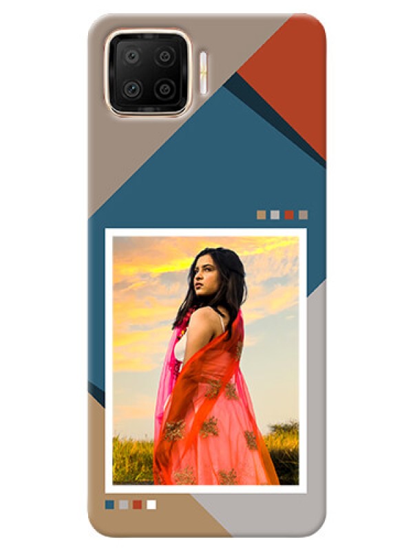 Custom Oppo F17 Mobile Back Covers: Retro color pallet Design