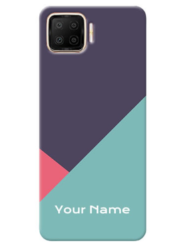 Custom Oppo F17 Custom Phone Cases: Tri Color abstract Design