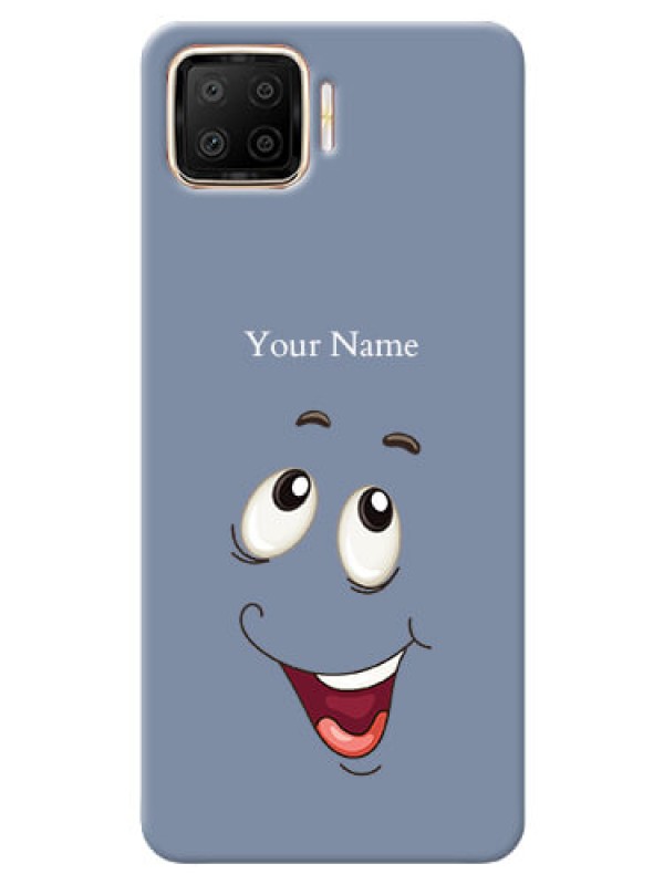Custom Oppo F17 Phone Back Covers: Laughing Cartoon Face Design