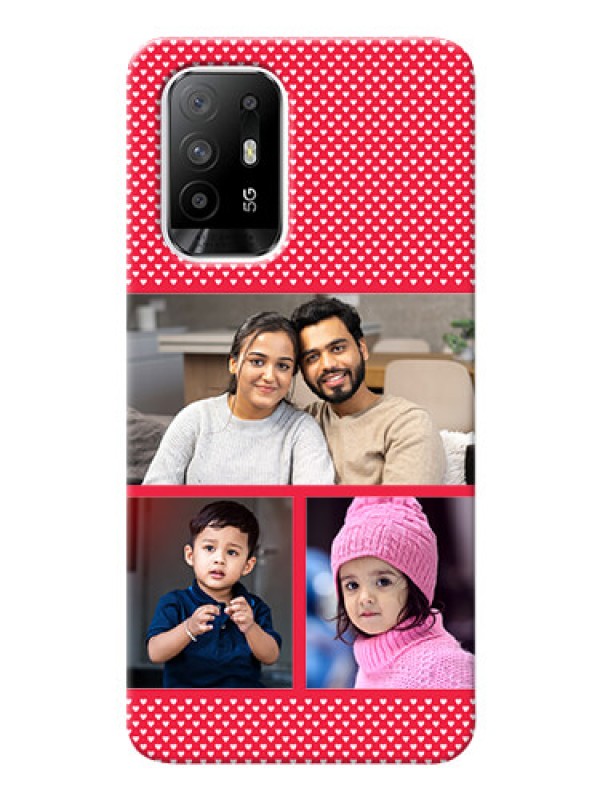 Custom Oppo F19 Pro Plus 5G mobile back covers online: Bulk Pic Upload Design
