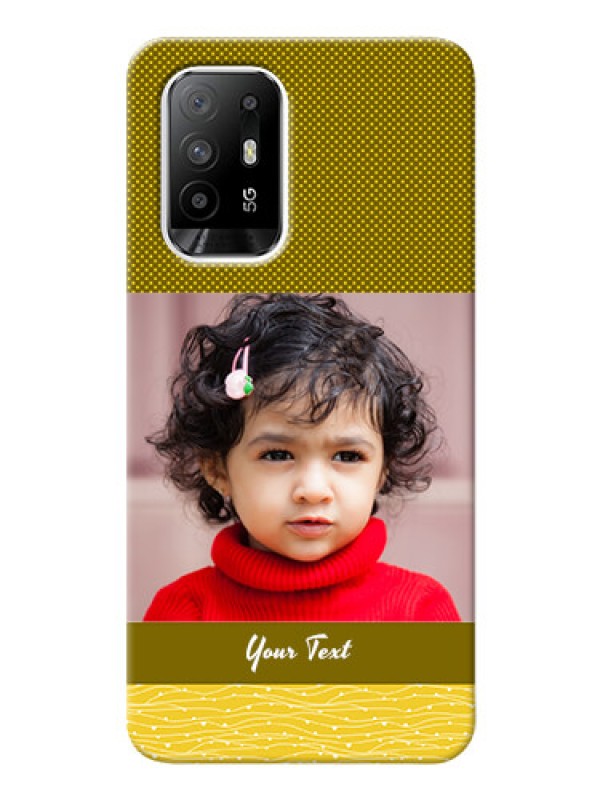 Custom Oppo F19 Pro Plus 5G custom mobile back covers: Simple Green Color Design