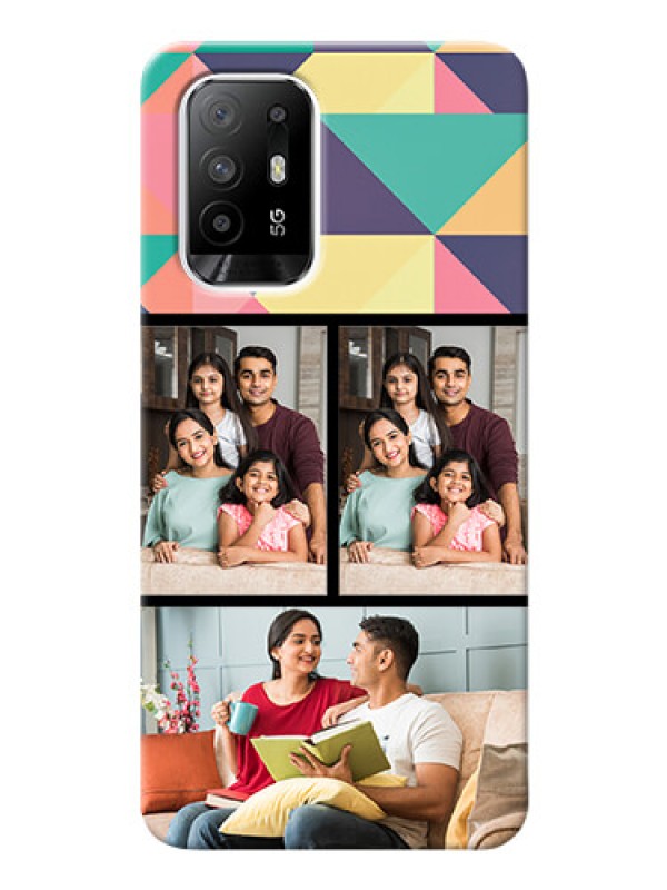 Custom Oppo F19 Pro Plus 5G personalised phone covers: Bulk Pic Upload Design